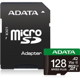 ADATA Speed Plus 128 GB MicroSDXC Clase 10, Tarjeta de memoria 128 GB, MicroSDXC, Clase 10, 180 MB/s, 160 MB/s, Class 3 (U3)