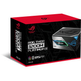 ASUS ROG -THOR-1200P3-GAMING unidad de fuente de alimentación 1200 W 20+4 pin ATX ATX Negro, Fuente de alimentación de PC negro, 1200 W, 100 - 240 V, Activo, 125 W, 1200 W, 125 W