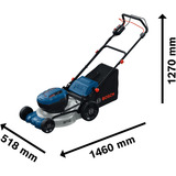 Bosch Cortacésped a batería GRA 18V2-46SP Professional, 36 Voltios (2x18V) azul