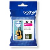 Brother LC-421XLM cartucho de tinta 1 pieza(s) Original Alto rendimiento (XL) Magenta Alto rendimiento (XL), 500 páginas, 1 pieza(s), Pack individual