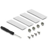 DeLOCK Tarjeta PCIe 5.0 x16 > 4x M.2 NVMe internos + disipador de calor, Tarjeta de interfaz 