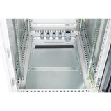 Digitus Armarios Rack, Armario IT gris claro, Rack o bastidor independiente, 24U, 1500 kg, Bloqueo del teclado, Gestión de cables, Gris