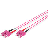 Digitus Cable de parche LWL, dúplex, conector SC > SC, multimodo OM4 violeta