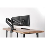 Digitus Soporte universal doble para monitor, Soporte de monitor negro