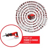 EINHELL TE-AP 18 Li sierra de sable a batería rojo/Negro, No incluye cargador ni batería, 18V, Negro, Rojo, 1,62 kg