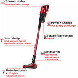 EINHELL TE-SV 18 Li (1x 4,0), Aspirador vertical rojo/Negro