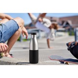 Emsa Bludrop Sleeve N3111100 bidón de agua Uso diario 700 ml Acero inoxidable Negro, Acero inoxidable, Botella thermo negro, 700 ml, Uso diario, Negro, Acero inoxidable, Acero inoxidable, 12 h, 6 h