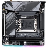 GIGABYTE B760I AORUS PRO Placa base - Soporta CPUs Intel Core de 14ª generación, VRM digital de 8+1+1 fases, hasta 8000MHz DDR5 (OC), 2xPCIe 4.0 M.2, Wi-Fi 6E, LAN de 2.5GbE, USB 3.2 Gen 2 gris, VRM digital de 8+1+1 fases, hasta 8000MHz DDR5 (OC), 2xPCIe 4.0 M.2, Wi-Fi 6E, LAN de 2.5GbE, USB 3.2 Gen 2, Intel, LGA 1700, Intel® Celeron®, Intel® Core™ i3, Intel® Core™ i5, Intel® Core™ i7, Intel® Core™ i9,..., LGA 1700, 96 GB, DDR5-SDRAM