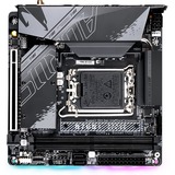 GIGABYTE B760I AORUS PRO Placa base - Soporta CPUs Intel Core de 14ª generación, VRM digital de 8+1+1 fases, hasta 8000MHz DDR5 (OC), 2xPCIe 4.0 M.2, Wi-Fi 6E, LAN de 2.5GbE, USB 3.2 Gen 2 gris, VRM digital de 8+1+1 fases, hasta 8000MHz DDR5 (OC), 2xPCIe 4.0 M.2, Wi-Fi 6E, LAN de 2.5GbE, USB 3.2 Gen 2, Intel, LGA 1700, Intel® Celeron®, Intel® Core™ i3, Intel® Core™ i5, Intel® Core™ i7, Intel® Core™ i9,..., LGA 1700, 96 GB, DDR5-SDRAM