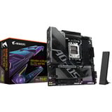GIGABYTE B840M AORUS ELITE WIFI6E Placa Base – Procesadores AMD Ryzen 9000, VRM de 10+2+2 fases, hasta 8200 MHz DDR5 (O.C.), 2 x M.2 PCIe 4.0, Wi-Fi 6E, LAN 2.5 GbE, USB 3.2 Gen 2 negro/Plateado, VRM de 10+2+2 fases, hasta 8200 MHz DDR5 (O.C.), 2 x M.2 PCIe 4.0, Wi-Fi 6E, LAN 2.5 GbE, USB 3.2 Gen 2, AMD, Zócalo AM5, AMD Ryzen 7000 Series, AMD Ryzen 8000 Series, AMD Ryzen 9000 Series, Zócalo AM5, DDR5-SDRAM, 256 GB