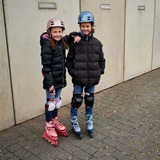 HUDORA 28245, Patines en línea rosa neón