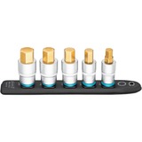 Hazet SmartRail 1/2" juego de llaves de vaso hexagonales internas, 5 piezas, Llave de tubo negro