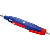 KNIPEX Llave para armarios de conmutación con pasador, Llave de tubo azul/Rojo