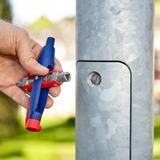 KNIPEX Llave para armarios de conmutación con pasador, Llave de tubo azul/Rojo