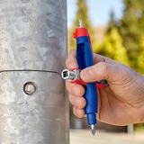 KNIPEX Llave para armarios de conmutación con pasador, Llave de tubo azul/Rojo