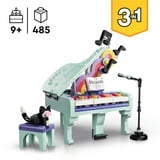LEGO Creator Piano decorativo 3 en 1 con gato, Juegos de construcción 