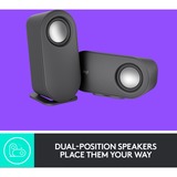 Logitech 980-001348 conjunto de altavoces 40 W Universal Grafito 2.1 canales 10 W Bluetooth, Altavoces de PC negro, 2.1 canales, 40 W, Universal, Grafito, 80 W, Inalámbrico