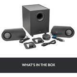 Logitech 980-001348 conjunto de altavoces 40 W Universal Grafito 2.1 canales 10 W Bluetooth, Altavoces de PC negro, 2.1 canales, 40 W, Universal, Grafito, 80 W, Inalámbrico