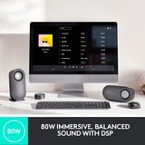 Logitech Z407 conjunto de altavoces 40 W Universal Grafito 2.1 canales 10 W Bluetooth, Altavoces de PC negro, 2.1 canales, 40 W, Universal, Grafito, 80 W, Inalámbrico
