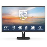 Philips 27E1N1800A/00 pantalla para PC 68,6 cm (27") 3840 x 2160 Pixeles 4K Ultra HD LED Negro, Monitor LED negro, 68,6 cm (27"), 3840 x 2160 Pixeles, 4K Ultra HD, LED, 4 ms, Negro