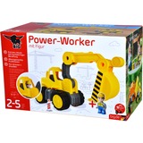 Simba Power-Worker Digger + Figurine, Vehículo de juguete amarillo/Gris, Digger, 2 año(s), Amarillo