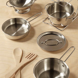 Spin Master MELISSA & DOUG - Juego de Batería de Cocina: Ollas y Sartenes de Juguete de Acero Inoxidable - 6074875 - Juguetes Niña 3 Años + - Regalo Niña 3 Años + Accesorios Cocinita Infantil MELISSA & DOUG - Juego de Batería de Cocina: Ollas y Sartenes de Juguete de Acero Inoxidable - 6074875 - Juguetes Niña 3 Años + - Regalo Niña 3 Años + Accesorios Cocinita Infantil