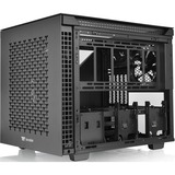 Thermaltake Divider 200 TG Air Micro Micro Torre Negro, Cajas de torre negro, Micro Torre, PC, Negro, SPCC, Vidrio templado, Juego, Azul, Verde, Rojo