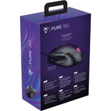 Turtle Beach Pure Sel - Ratón de Juego RGB ergonómico Ultraligero, Sensor óptico de 8000 dpi, interruptores mecánicos, Sistema de pretensado, deslizamientos de PTFE Puro, iluminación RGB - Negro, Ratones para gaming negro, Sensor óptico de 8000 dpi, interruptores mecánicos, Sistema de pretensado, deslizamientos de PTFE Puro, iluminación RGB - Negro, mano derecha, Óptico, USB tipo A, 8000 DPI, Negro