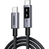 UGREEN 35501 cable USB 1 m USB C Negro negro/Gris, 1 m, USB C, USB C, Negro