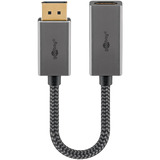 goobay Plus cable adaptador DisplayPort > HDMI, 8K @ 60Hz gris