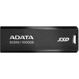 ADATA SC610 unidad flash USB 1 TB USB tipo A 3.2 Gen 2 (3.1 Gen 2) Negro, Unidad de estado sólido negro, 1 TB, USB tipo A, 3.2 Gen 2 (3.1 Gen 2), Funda, 13 g, Negro