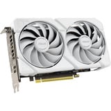 ASUS Dual -RX9060XT-16G-WHITE AMD Radeon RX 9060 XT 16 GB GDDR6, Tarjeta gráfica blanco, Radeon RX 9060 XT, 16 GB, GDDR6, PCI Express 5.0, 2 Ventilador(es)