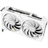 ASUS Dual -RX9060XT-16G-WHITE AMD Radeon RX 9060 XT 16 GB GDDR6, Tarjeta gráfica blanco, Radeon RX 9060 XT, 16 GB, GDDR6, PCI Express 5.0, 2 Ventilador(es)