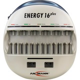 Ansmann Energy 16+ Cargadores de batería 9v, AA, AAA, C, D