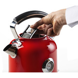 Ariete 2854/00 tetera eléctrica 1,7 L 2000 W Rojo, Hervidor de agua rojo, 1,7 L, 2000 W, Rojo, Acero inoxidable, Indicador de nivel de agua, Protección contra sobrecalentamiento