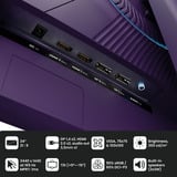 Arozzi Nova 34T2K165, Monitor de gaming lila