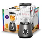 Bosch Serie 4 MMB6141S licuadora 1,5 L Batidora de vaso 1200 W Plata, Batidora depie plateado, Batidora de vaso, 1,5 L, Función de impulso, Picahielos, 1 m, 1200 W