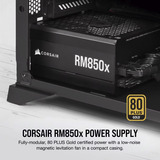 Corsair RM850x (2024) Reacondicionado, Fuente de alimentación de PC negro