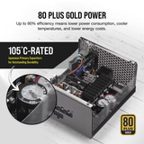 Corsair RM850x (2024) Reacondicionado, Fuente de alimentación de PC negro