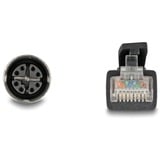 DeLOCK Cable M12 codificado X con conector hembra de 8 pines > conector RJ-45, Cat.5e S/FTP negro