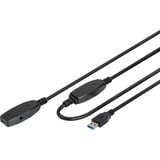 Digitus Cable de extensión USB 3.2 Gen 1 activo, 10 metros, Cable alargador negro