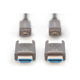 Digitus Cable híbrido de fibra óptica HDMI / Micro HDMI AOC, UHD 4K negro