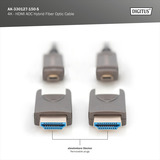 Digitus Cable híbrido de fibra óptica HDMI / Micro HDMI AOC, UHD 4K negro