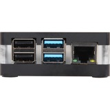 Joy-IT RB-CASEP4+03B para Raspberry Pi 4 B, Caja/Carcasa negro/Transparente