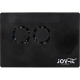 Joy-IT RB-CASEP4+03B para Raspberry Pi 4 B, Caja/Carcasa negro/Transparente