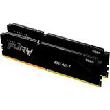 Kingston FURY FURY Beast 16GB 6000MT/s DDR5 CL30 DIMM (Kit of 2) Black EXPO, Memoria RAM negro, 16 GB, 2 x 8 GB, DDR5, 288-pin DIMM, Negro