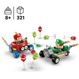 LEGO Super Mario Mario Kart™: Bebé Mario vs. Bebé Luigi, Juegos de construcción Juego de construcción, 8 año(s), Plástico, 321 pieza(s), 387 g