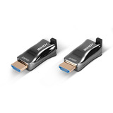 Lindy Extensor dongle HDMI de fibra óptica 4K, Alargador de HDMI 
