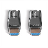 Lindy Extensor dongle HDMI de fibra óptica 4K, Alargador de HDMI 