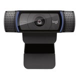 Logitech C920e HD 1080p Webcam negro, 1920 x 1080 Pixeles, Full HD, 30 pps, 1280x720@30fps, 1920x1080@30fps, 720p, 1080p, Pop-up